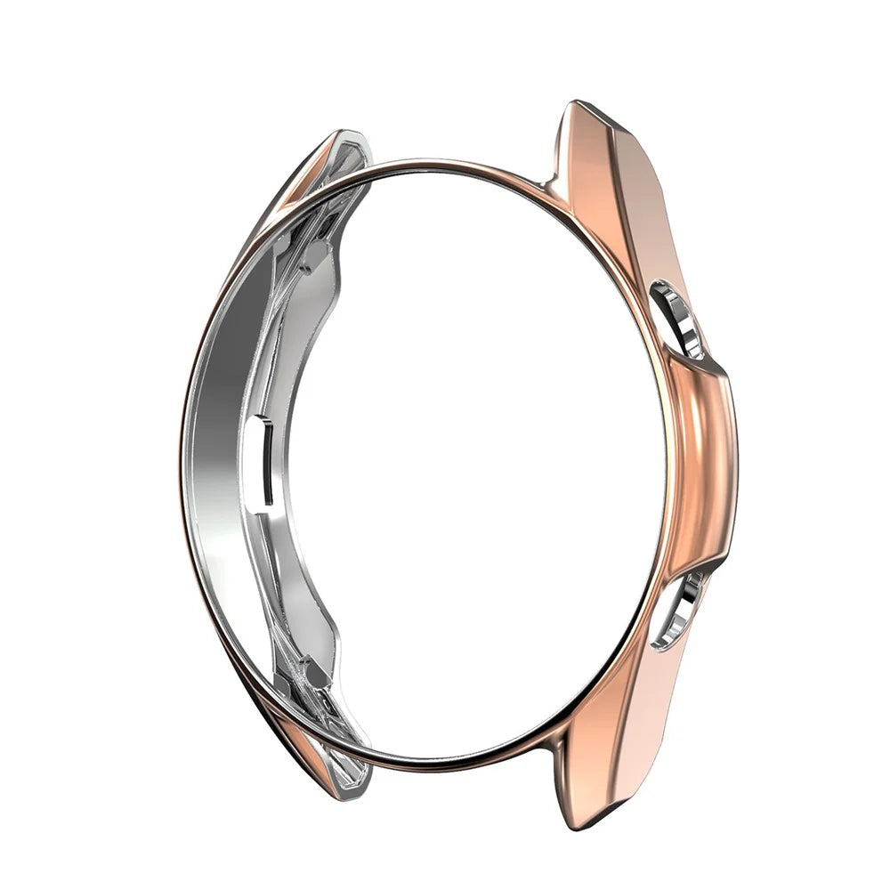 ENKAY HAT PRINCE 2 in 1 Electroplating TPU Watch Protector Cover + 0.2mm 2.5D 9H Tempered Glass Screen Film for Galaxy Watch3 41mm - Gold - 2