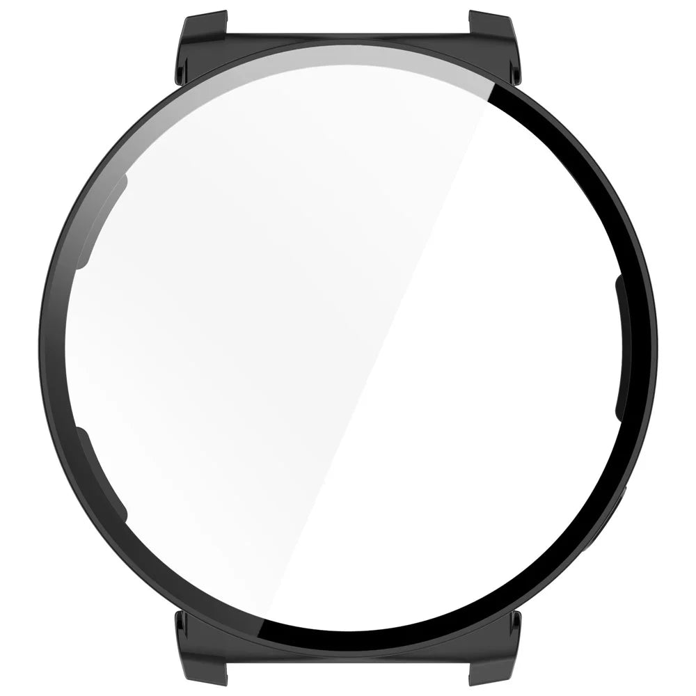 For Huawei Watch GT 5 Pro 42mm PC Cover Watch Frame Case with Tempered Glass Screen Film - Black - 3