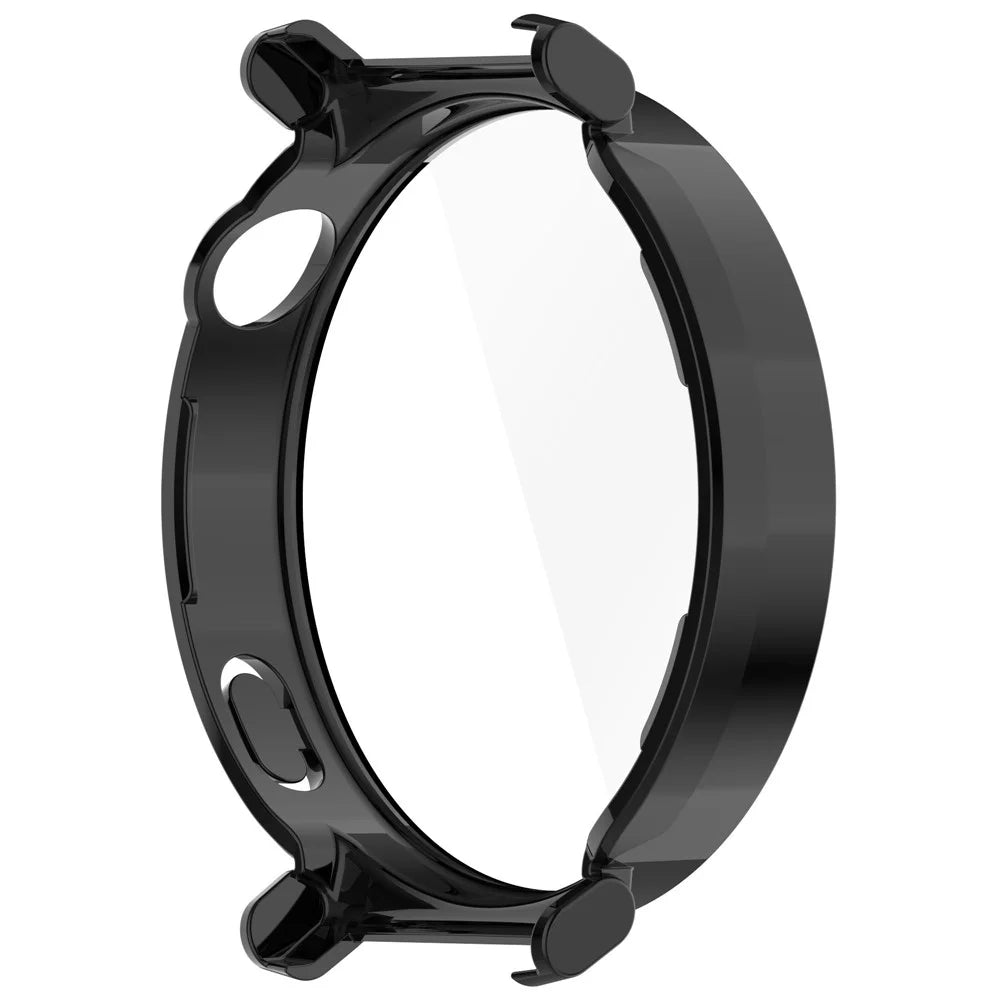 For Huawei Watch GT 5 Pro 42mm PC Cover Watch Frame Case with Tempered Glass Screen Film - Black - 4