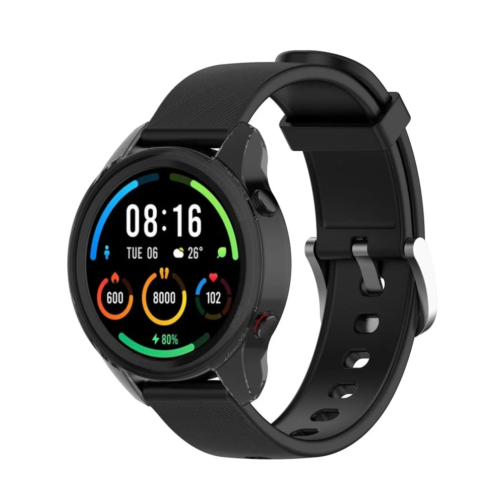Soft TPU Protective Watch Frame Case for Xiaomi Mi Watch Color Sports - Black - 3