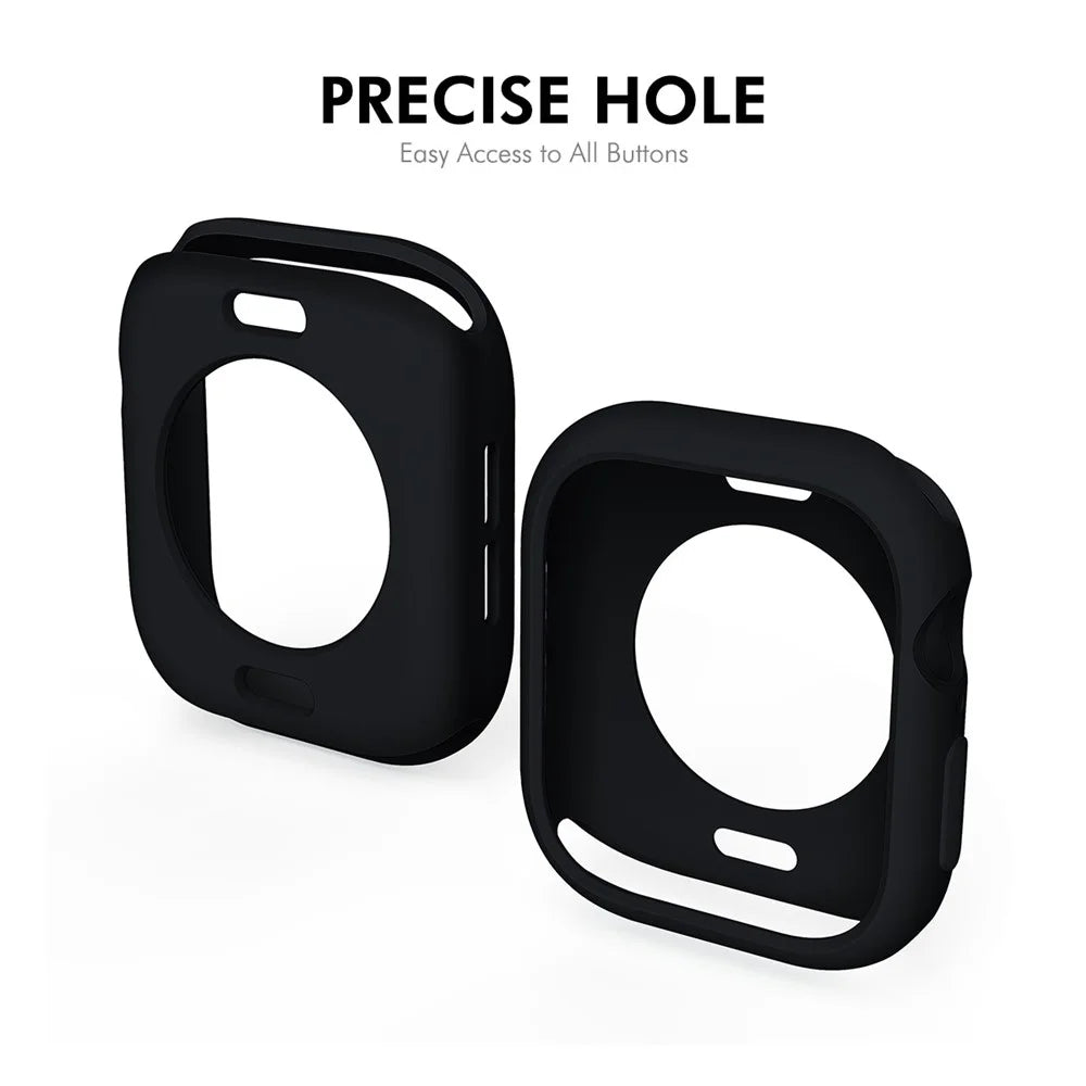ENKAY HAT PRINCE For Apple Watch Series 11 / 10 46mm 2 in 1 Candy Color TPU Watch Case with Full Coverage PMMA Soft Film - Orange - 5