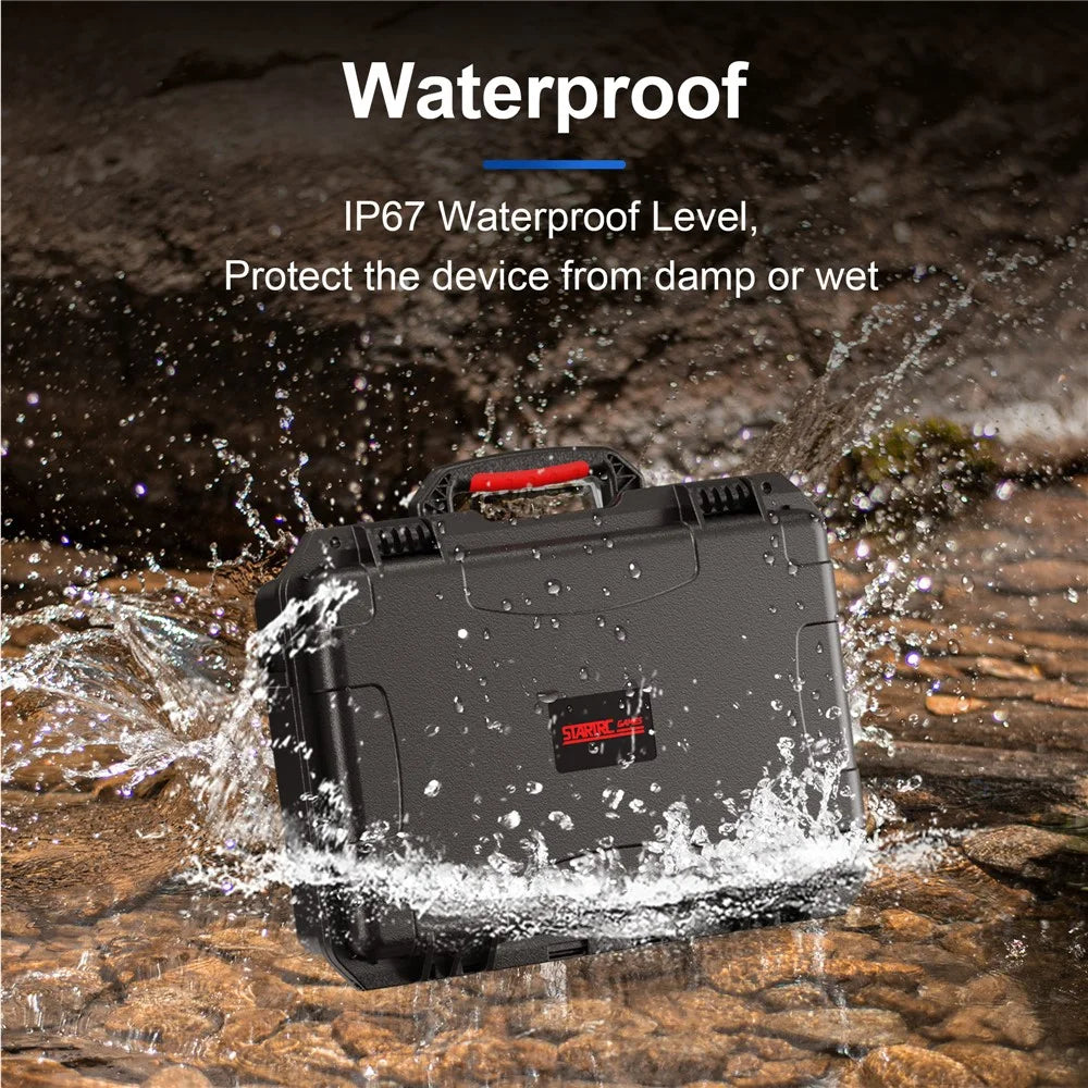 STARTRC GAMES For Sony PlayStation 5 Pro Console ABS Waterproof Storage Case with Portable Handle - 7