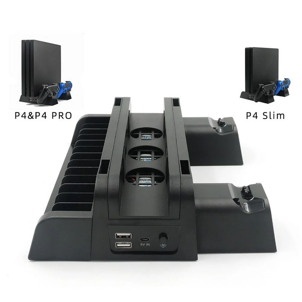 IPLAY HBP-149A Storage Stand for PS4 Pro / PS4 Slim / PS4 Cooling Fan Charging Station - 3