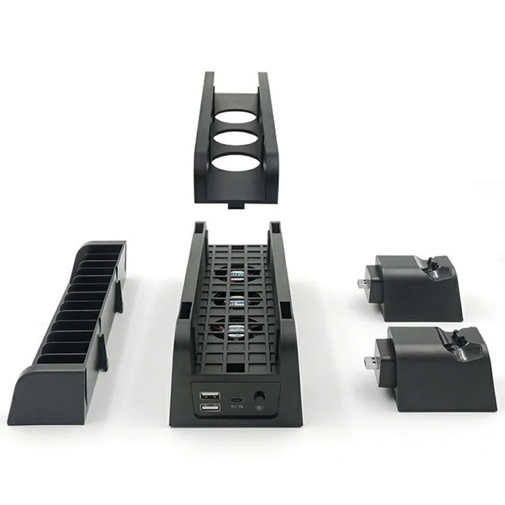 IPLAY HBP-149A Storage Stand for PS4 Pro / PS4 Slim / PS4 Cooling Fan Charging Station - 5
