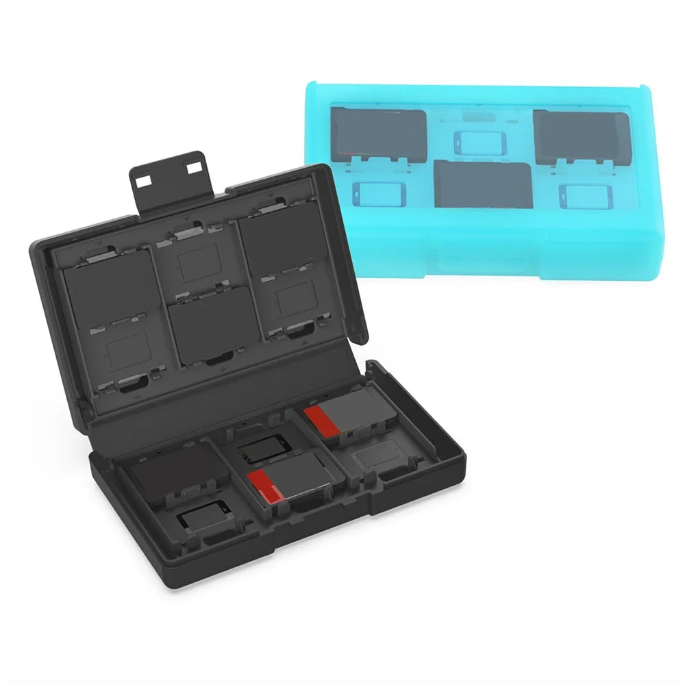 DOBE TNS-3198 For Nintendo Switch 2 / Switch Game Card Storage Case 24 in 1 Gaming Cards Holder - Transparent Black - 2