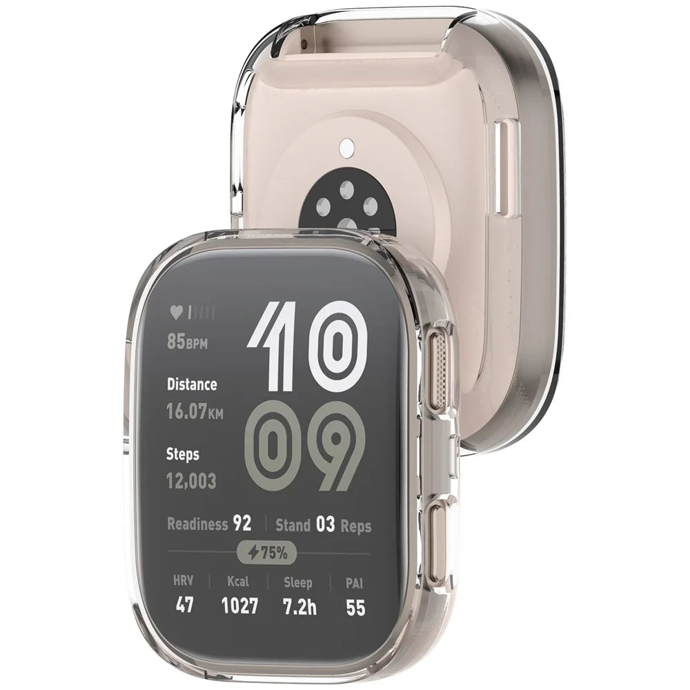 For Huami Amazfit Bip 6 (A2435) TPU Watch Case Full Coverage Transparent Protective Cover - 3