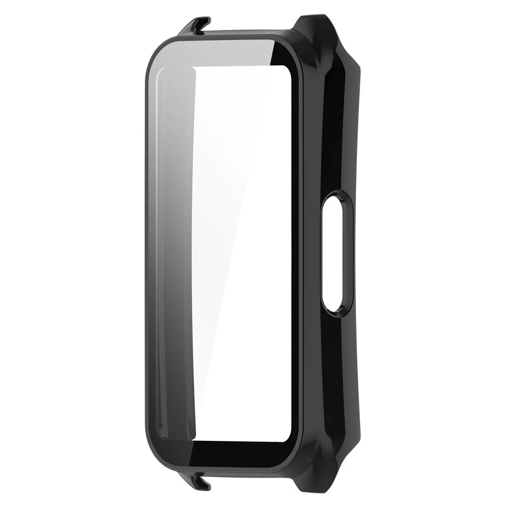 For Keep B5 Watch Case PC Frame Cover with Tempered Glass Screen Film - Black - 4