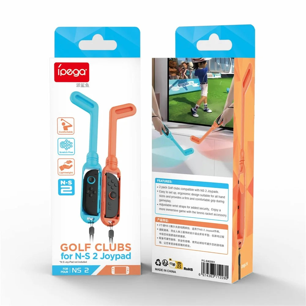 IPEGA PG-SW2091 2Pcs For Nintendo Switch 2 Joy-Con Controller Golf Club Grip with Adjustable Wrist Strap - 6