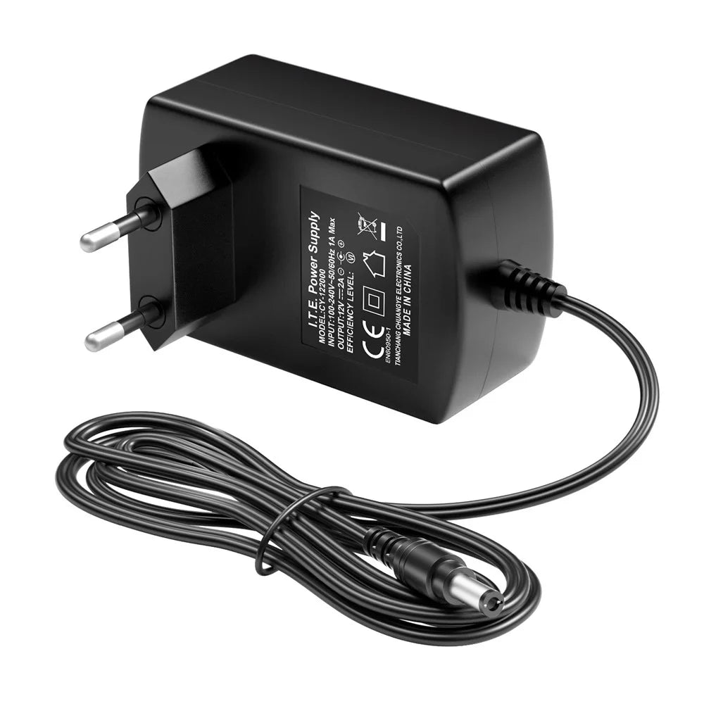ZOSI DC 12V 2A 2000mA Power Supply Adapter for CCTV Security Camera Surveillance System - EU Plug - 2