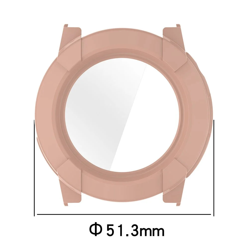 For Coros Nomad Hard PC Watch Protective Case with Tempered Glass Film - Transparent - 7
