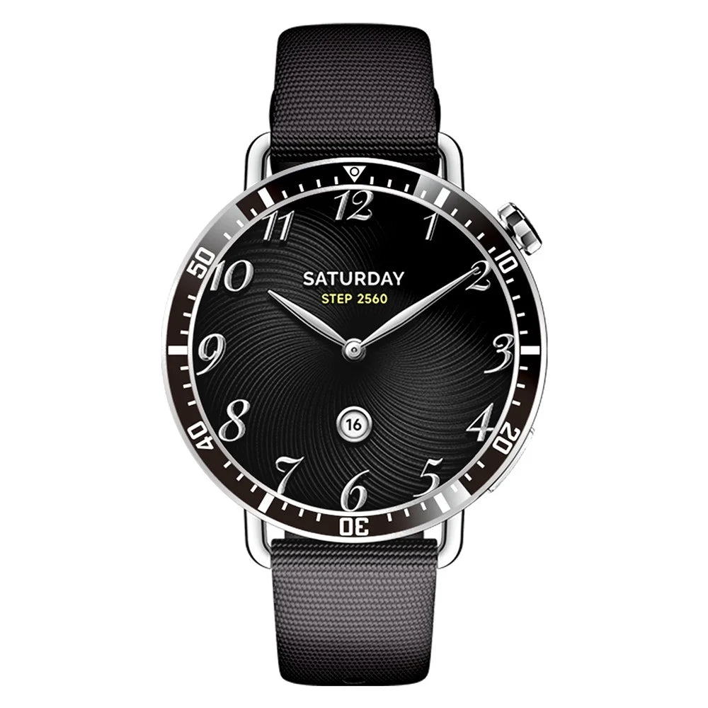 For Xiaomi Watch S4 41mm Bezel Ring Anti Scratch Aluminum Alloy Adhesive Cover - Black / White Characters - 4