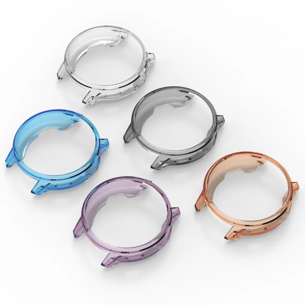 For Garmin Venu 4 45mm Protective Watch Case TPU Hollow Cover - Transparent Blue - 3