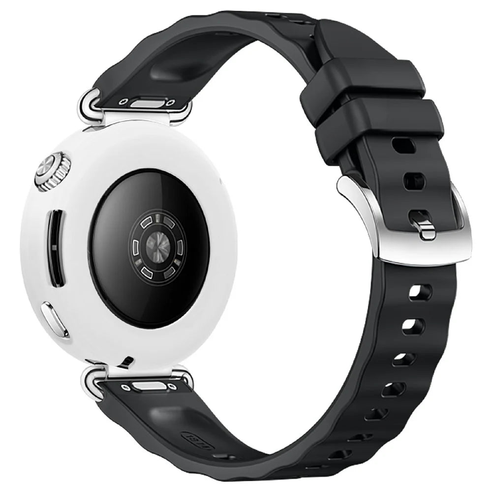 For Huawei Watch GT 6 41mm Watch Protective Case Shockproof Scratch Resistant Silicone Cover - White - 4