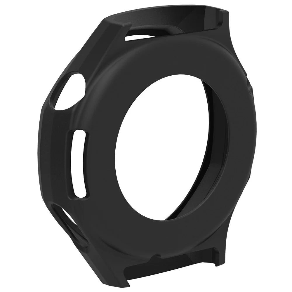 For Huawei Watch GT 6 Pro 46mm Watch Protective Case Shockproof Scratch Resistant Silicone Cover - Black - 2