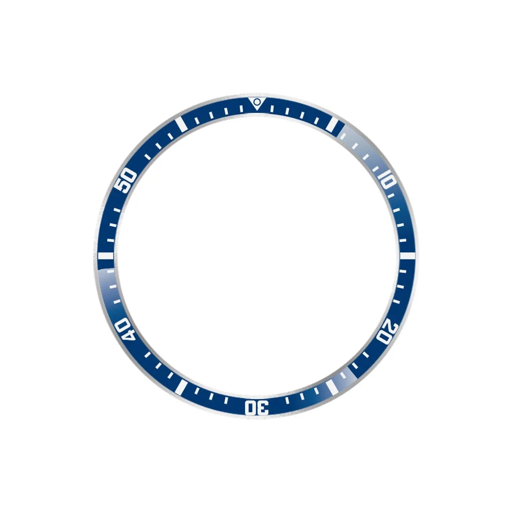 For Huawei Watch GT 6 Pro 46mm Bezel Ring Anti Scratch Aluminum Alloy Adhesive Cover - Blue / White Characters - 2