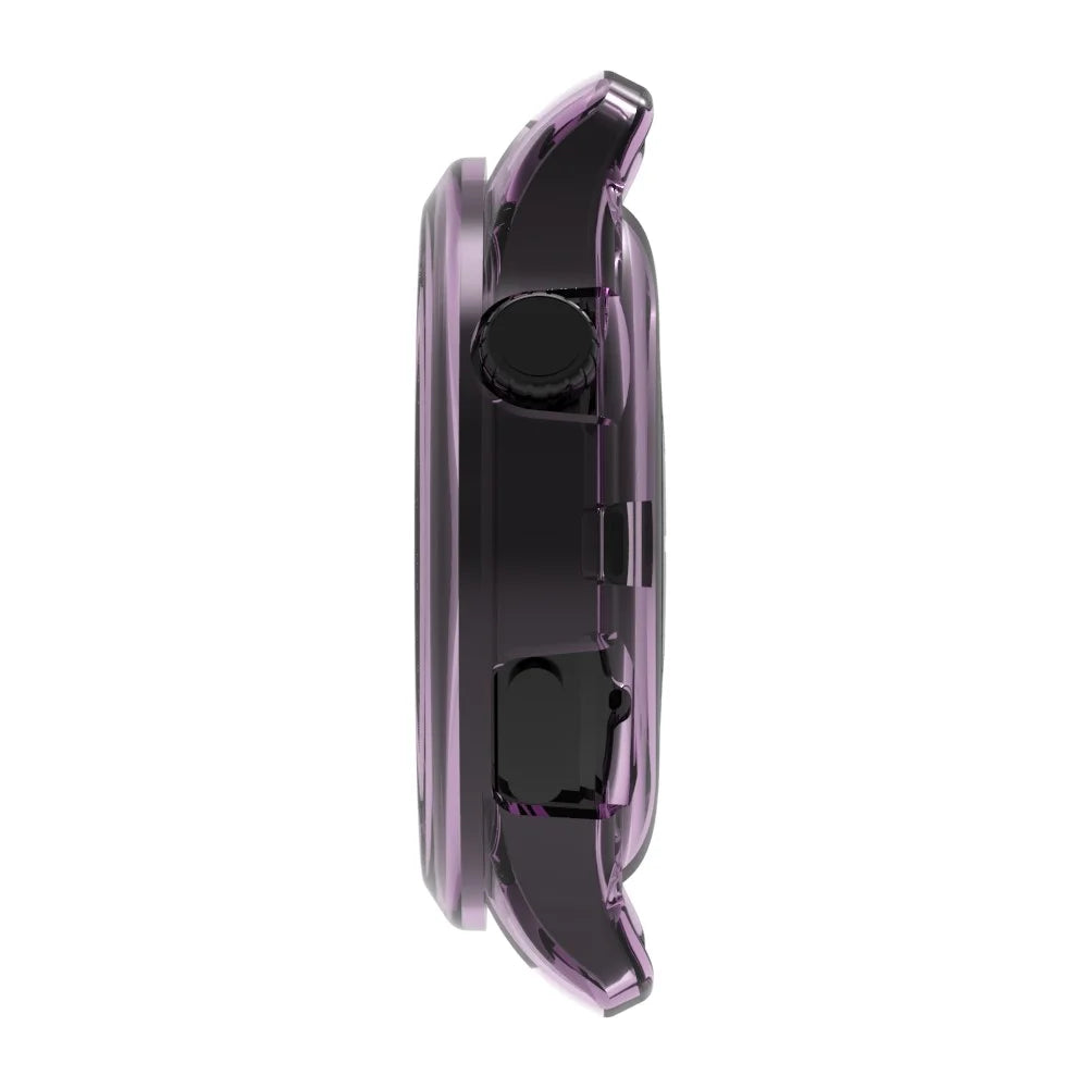 For Xiaomi Watch 5 Protective Case Anti-drop TPU Half Cover Frame - Transparent Purple - 3