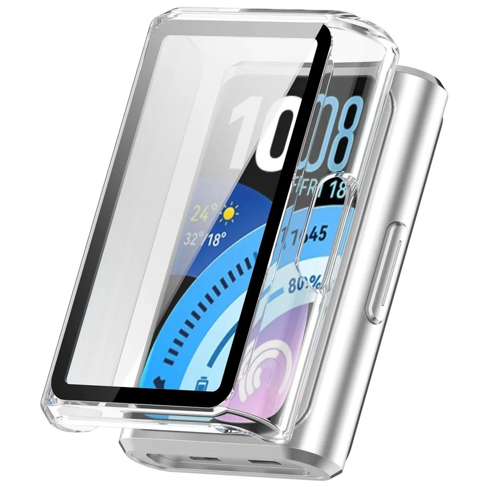 For Huawei Band 11 Pro / 11 Pro NFC Watch Case PC Frame with Glass Screen Film - Transparent - 1