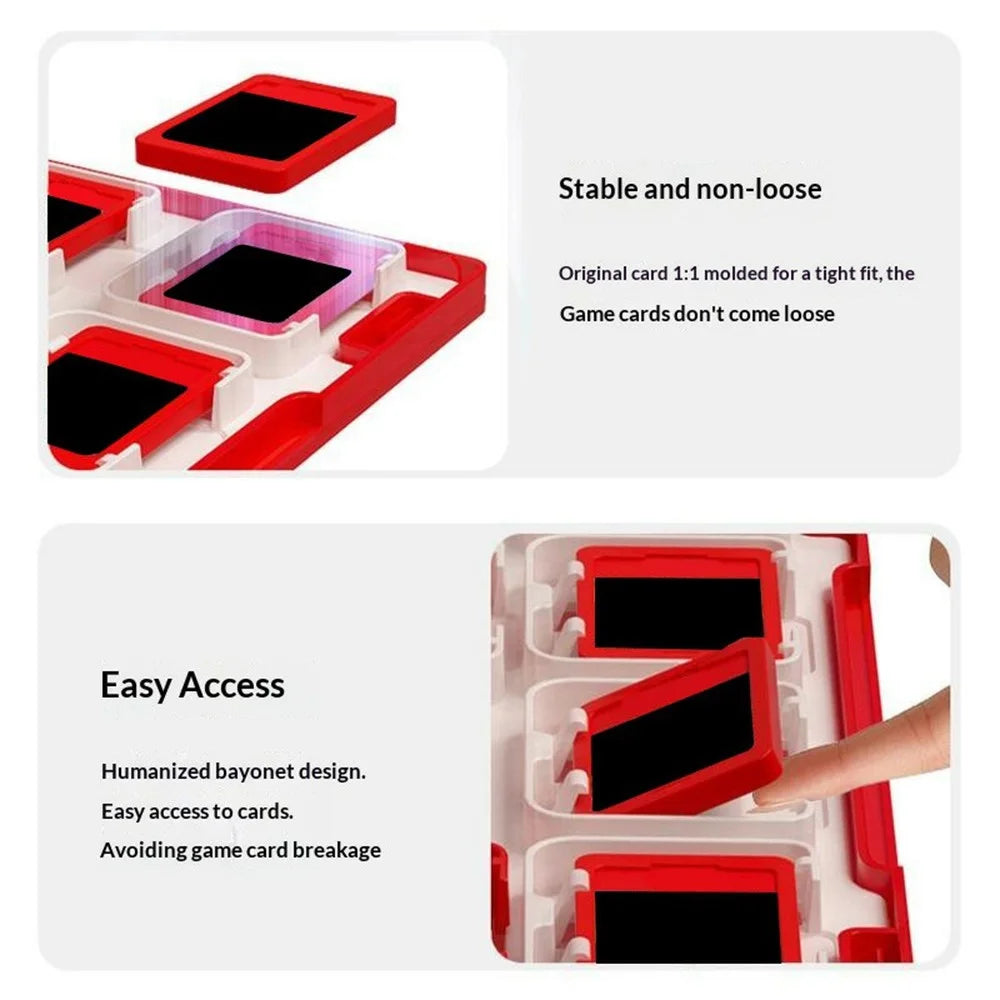 IPLAY HBS-2893 2Pcs 9-Slot Game Card Holder Board for Nintendo Switch 2 / Switch / OLED Game Cartridge Box Inner Tray - White - 4