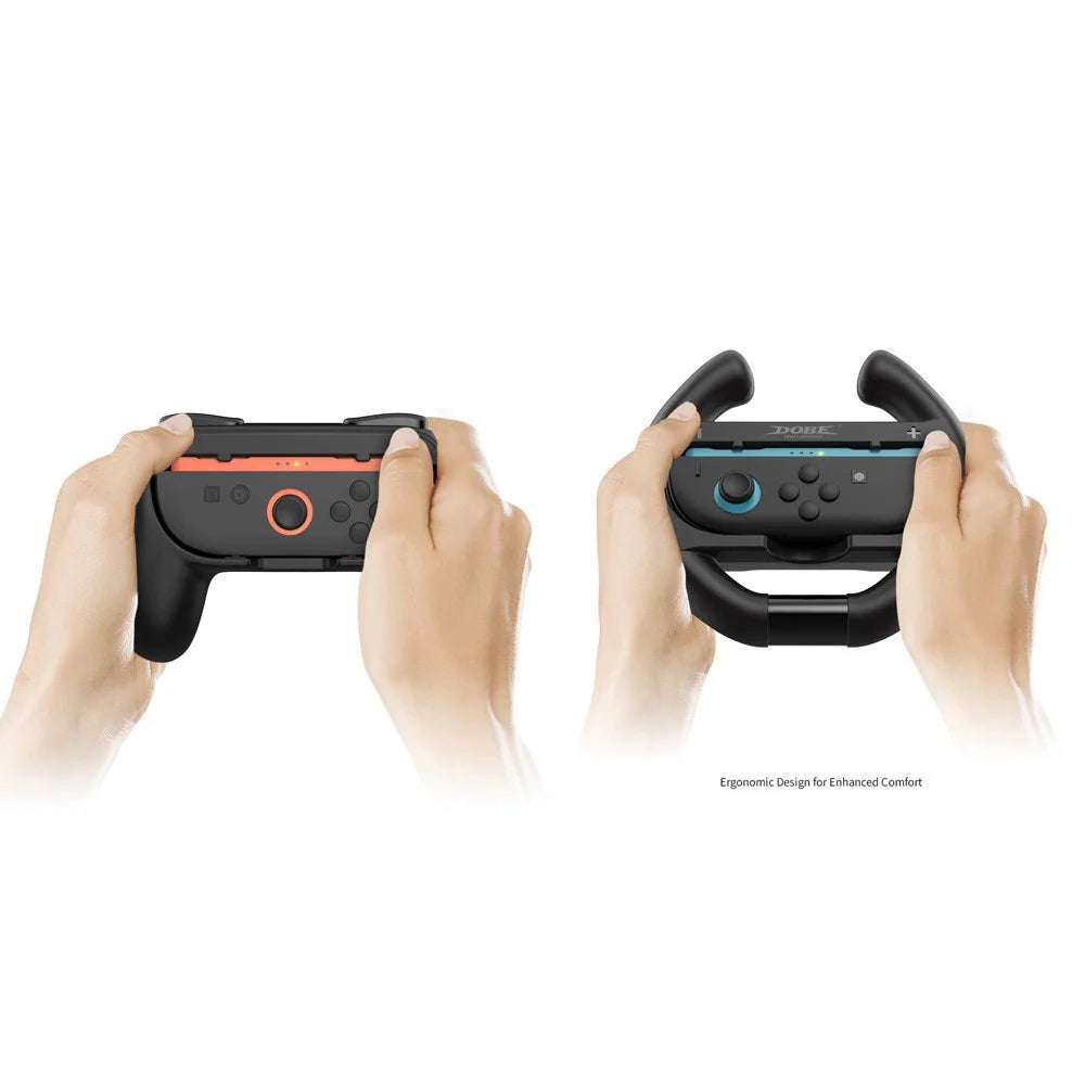 DOBE FOMIS ELECTRONICS Controller Grip and Steering Wheel Handle Kit for Nintendo Switch 2 / Switch / Switch OLED - 5