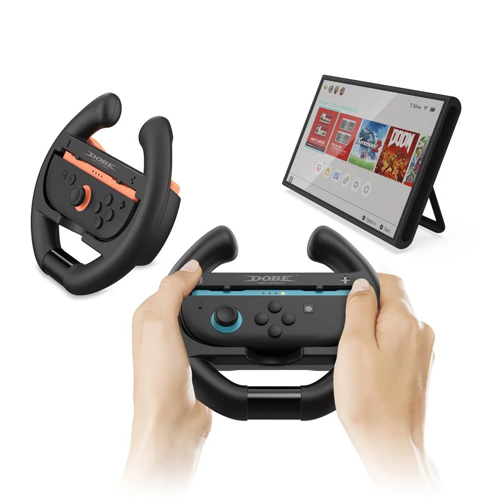 DOBE FOMIS ELECTRONICS Controller Grip and Steering Wheel Handle Kit for Nintendo Switch 2 / Switch / Switch OLED - 6