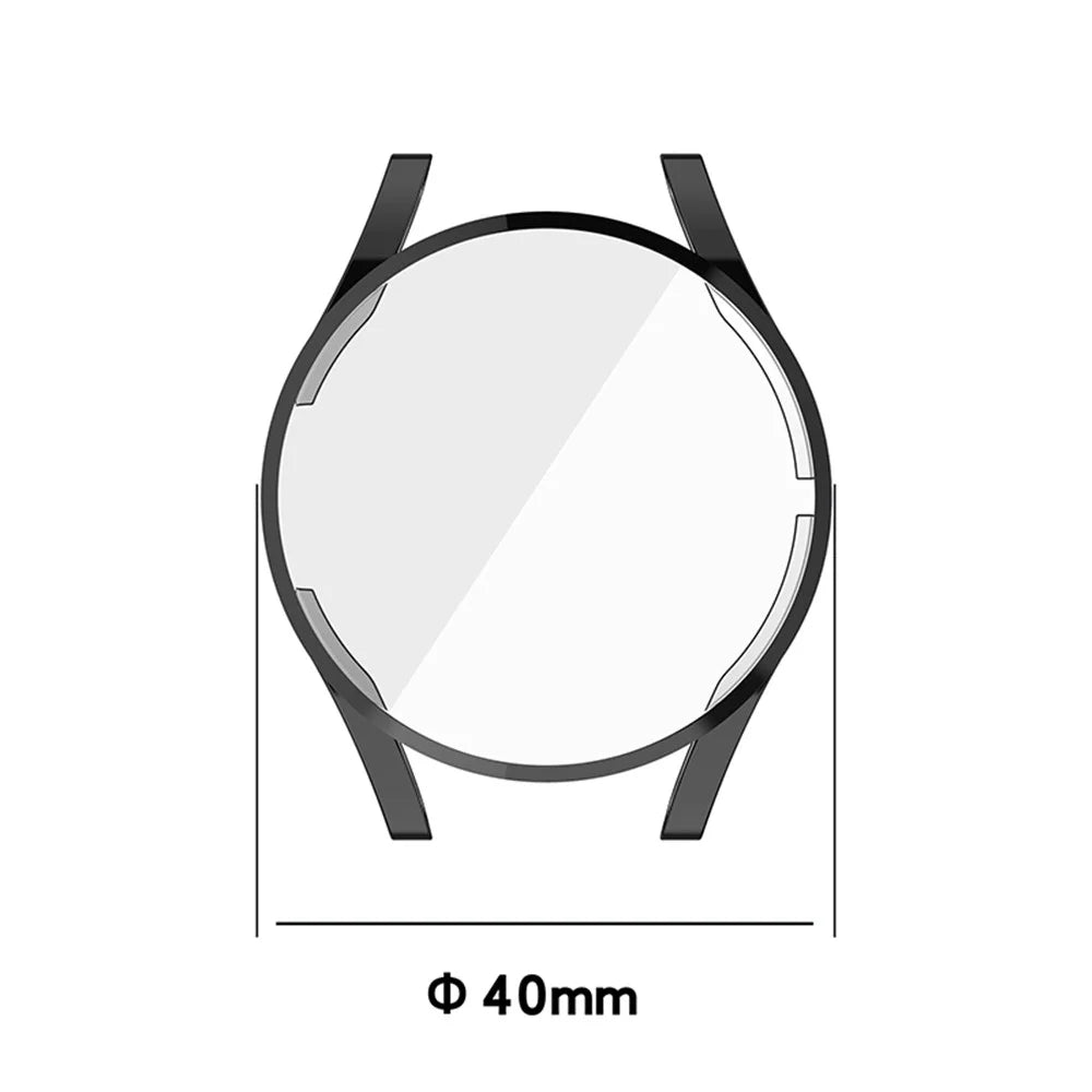 Electroplating TPU Smart Watch Protective Case Protector for Samsung Galaxy Watch4 40mm SM-R860 - Pink - 7