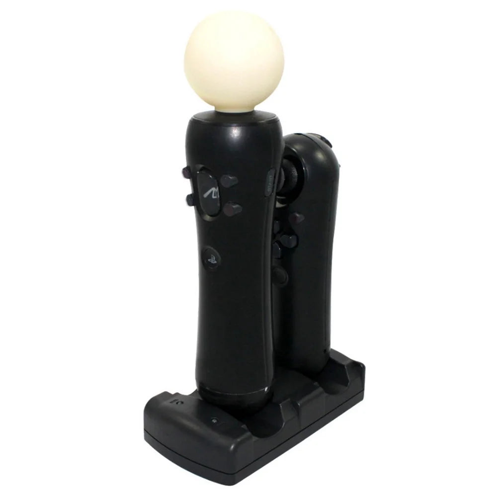 2 in 1 Dual Ports Charging Dock Multifunction Charging Station with Light Indicator for PS3/PS3 Move Controller - 6