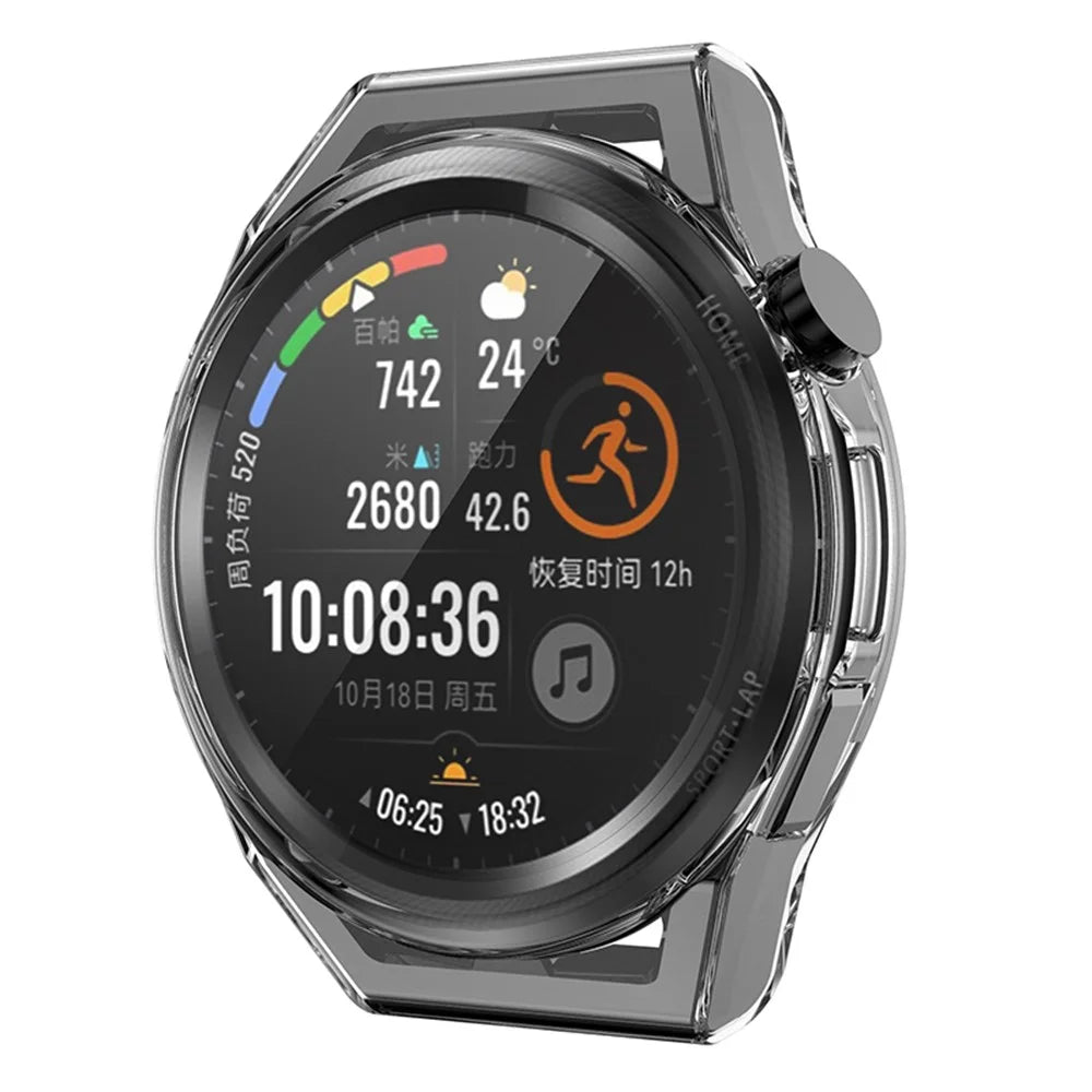 Smart Watch Anti-scratch Protective Frame Full Coverage TPU Case for Huawei Watch GT Runner - Transparent - 2
