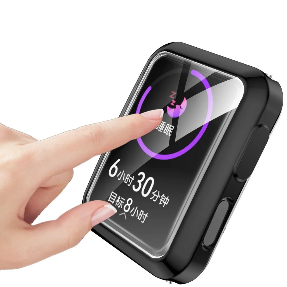 For Huawei Watch D Electroplate Design Bumper Frame Case Soft TPU All-Inclusive Cover - Black - 2