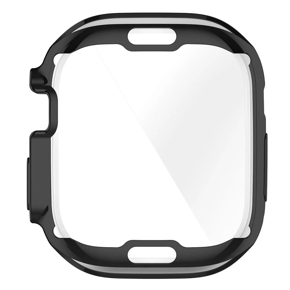 For Apple Watch Ultra 3 / Ultra 2 / Ultra 49mm Electroplating Soft TPU Cover All-inclusive Protective Watch Case - Black - 7
