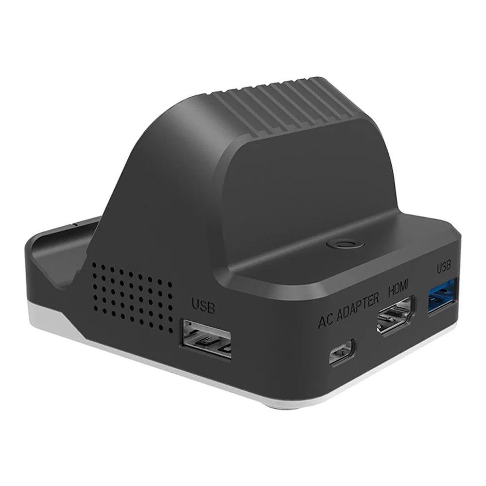 SW300 Docking Station for Nintendo Switch , Portable HD TV Dock Hub Adapter with Fan - Black - 2