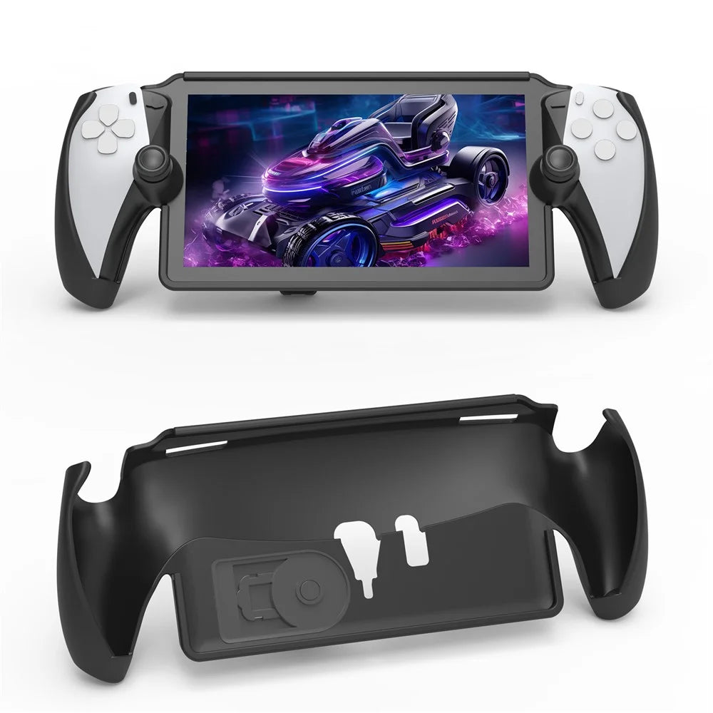 JYS JYS-P5191 For PS5 Portal TPU Protective Case Game Console Anti-drop Shell with Kickstand - Black - 1