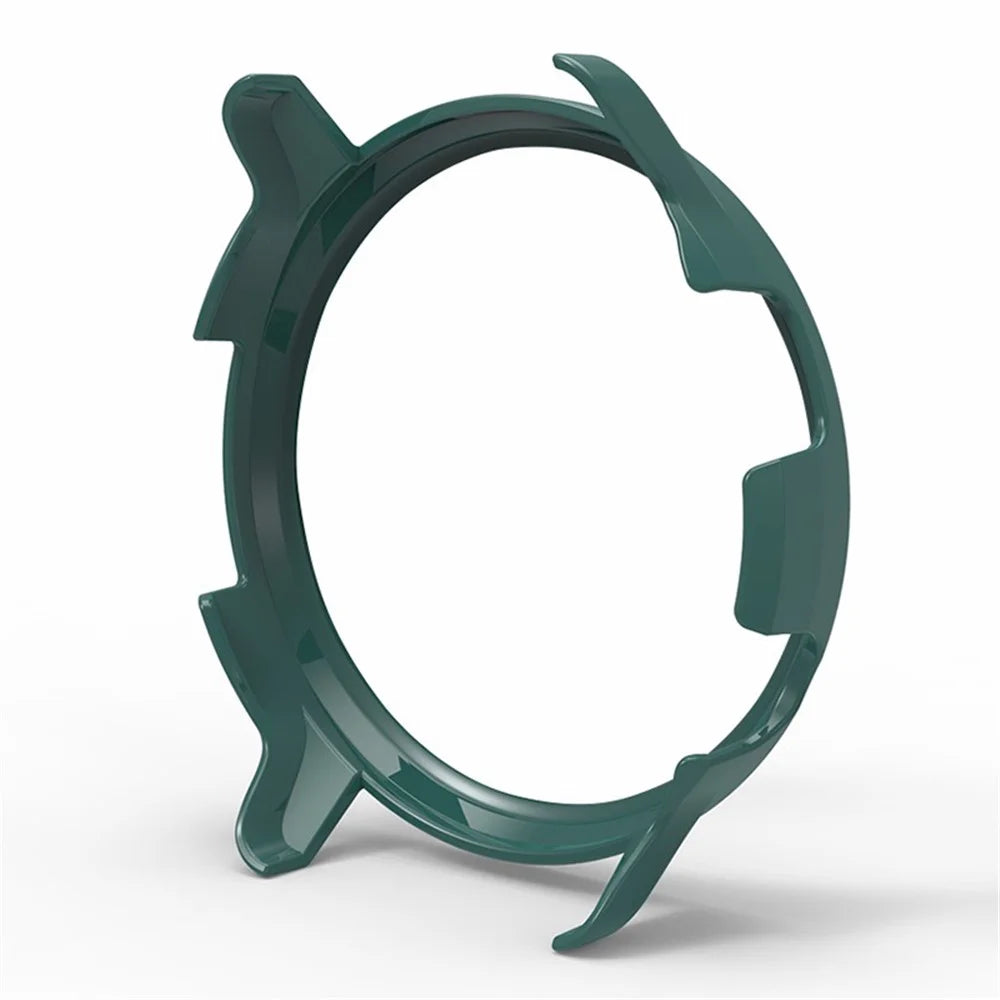 For Mibro Watch Lite2 Watch Protective Frame PC Anti-scratch Half Wrapped Cover - Midnight Green - 3