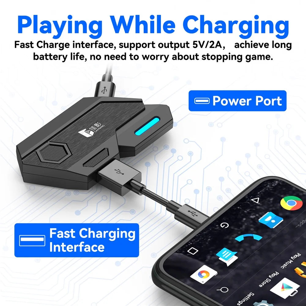 GAMWING Mix SE Keyboard Mouse Adapter Converter Gaming Accessory for 8-Pin Android - 6