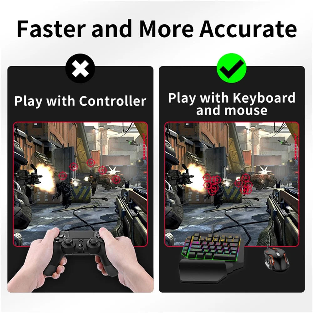 GAMWING Blader Game Converter + G7 Keyboard + GM86 Mouse + OTG Adapter Set - 3