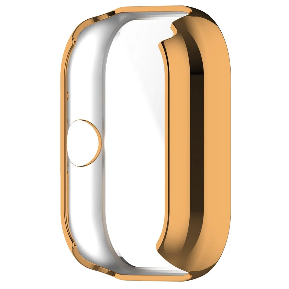 For Xiaomi Redmi Watch 4 TPU Watch Protective Case Electroplating Anti-drop Frame - Rose Gold - 3