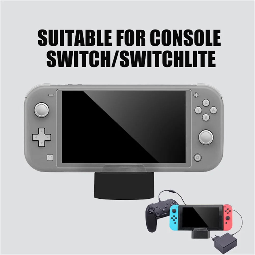 TOPWOLF HS-SW234 For Nintendo Switch / Switch Lite Projection Base USB Hub Charging Dock (1st Gen) - 3
