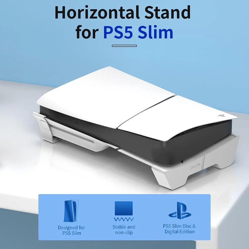 STARTRC GAMES For Sony PS5 Slim Horizontal Cooling Bracket ABS Plastic Game Console Base Stand - 3