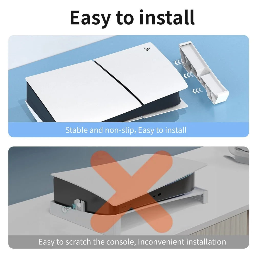 STARTRC GAMES For Sony PS5 Slim Horizontal Cooling Bracket ABS Plastic Game Console Base Stand - 7