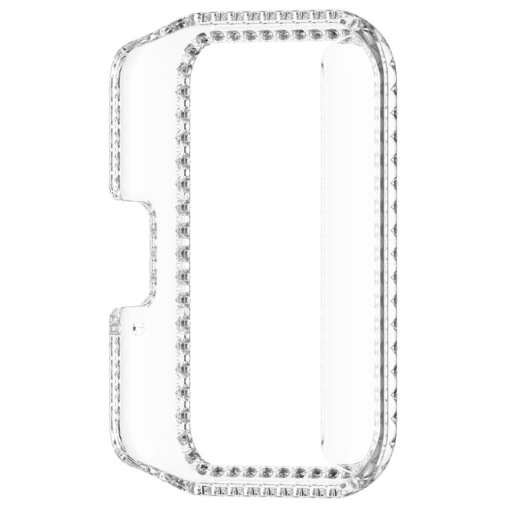 For Samsung Galaxy Fit3 R390 Anti-Collision Watch Case Rhinestone Decor PC Hollow Clear Protective Frame - 3