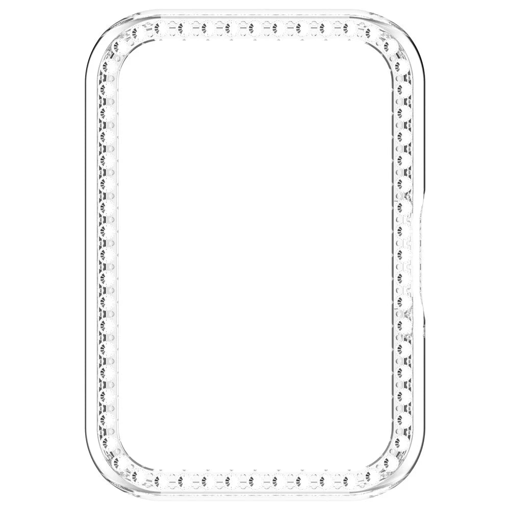 For Samsung Galaxy Fit3 R390 Anti-Collision Watch Case Rhinestone Decor PC Hollow Clear Protective Frame - 4