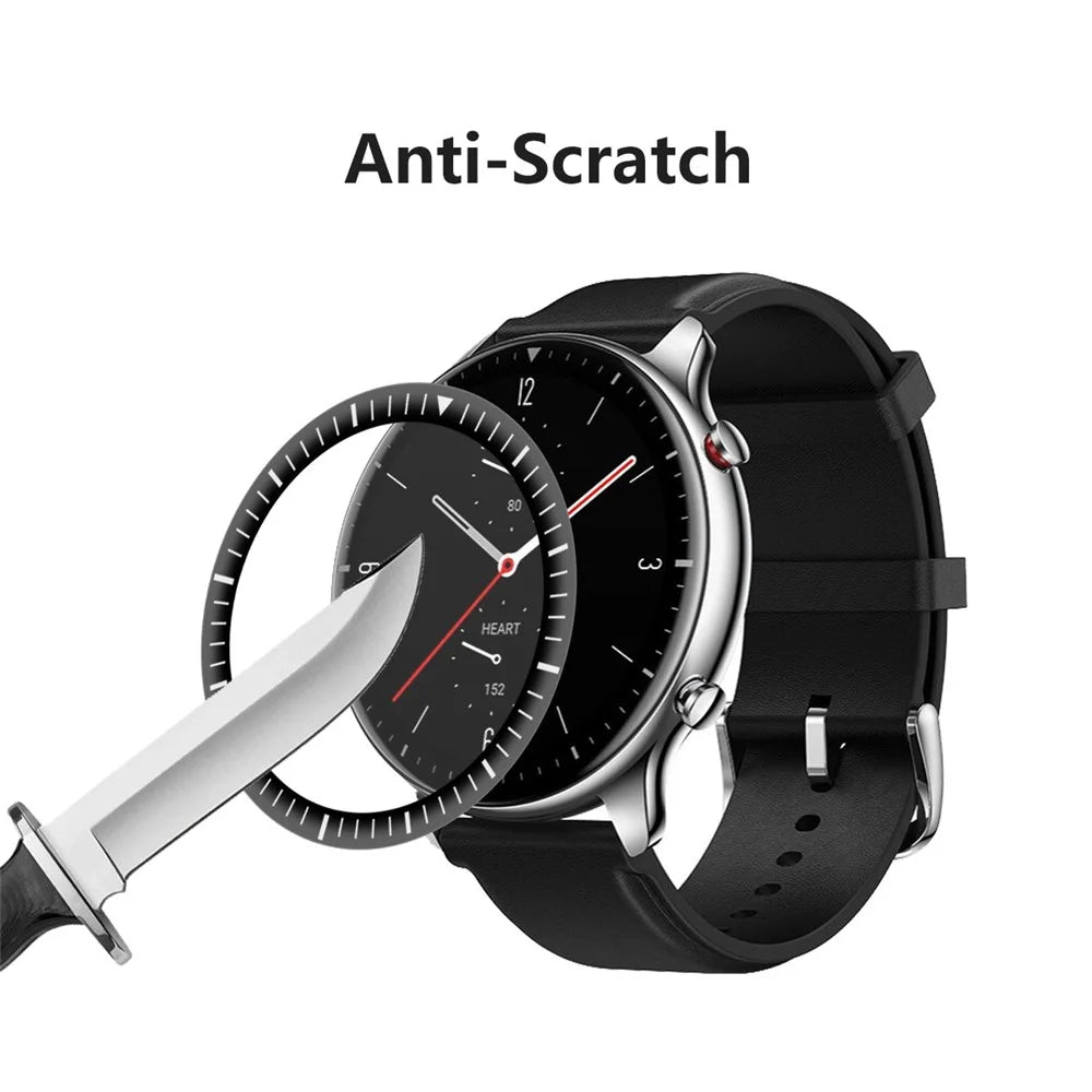 ENKAY 2Pcs/Pack 3D Curved Soft Scale PC Edge + PMMA Full Coverage HD Screen Protector for Amazfit GTR 2 - 5