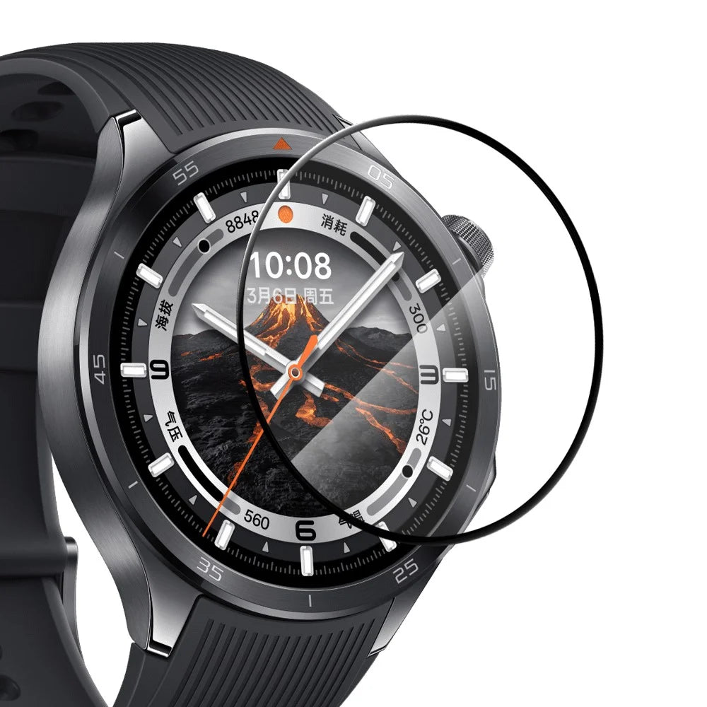 NORTHJO For Oppo Watch X2 Screen Protector PMMA Anti Scratch Black Edge Watch Film HD Clarity Abrasion Resistant - 3