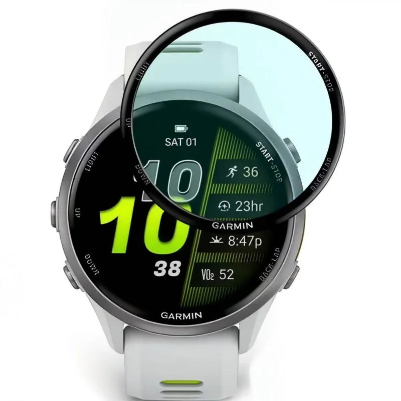 WANLONFENG For Garmin Forerunner 570 47mm Screen Protector 3D Curved Edge HD PMMA Soft Film - Transparent - 1