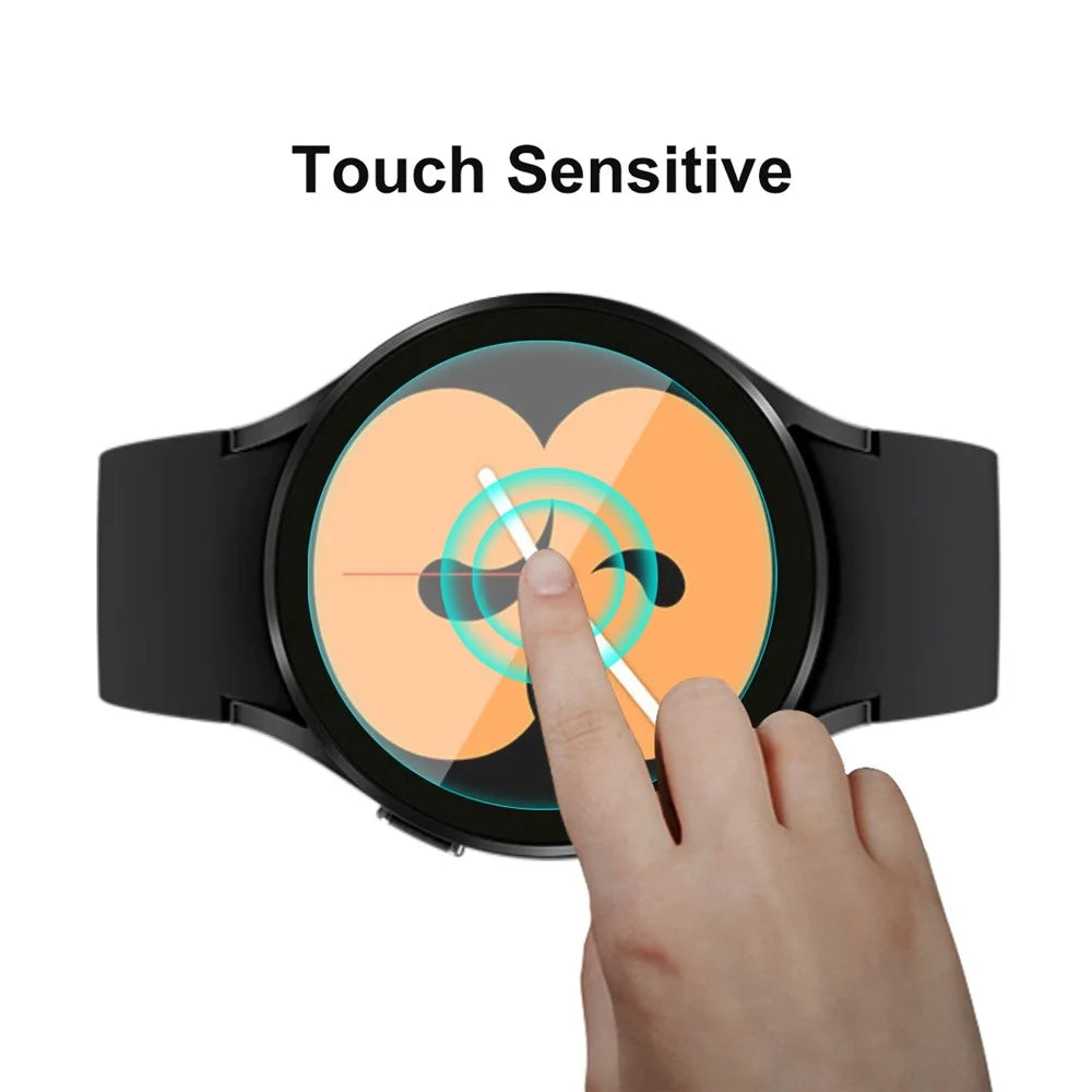 5Pcs/Pack ENKAY HAT PRINCE 2.15D Arc Edge 9H Hardness 0.2mm HD Clarity Tempered Glass Screen Protector for Samsung Galaxy Watch4 40mm - 3