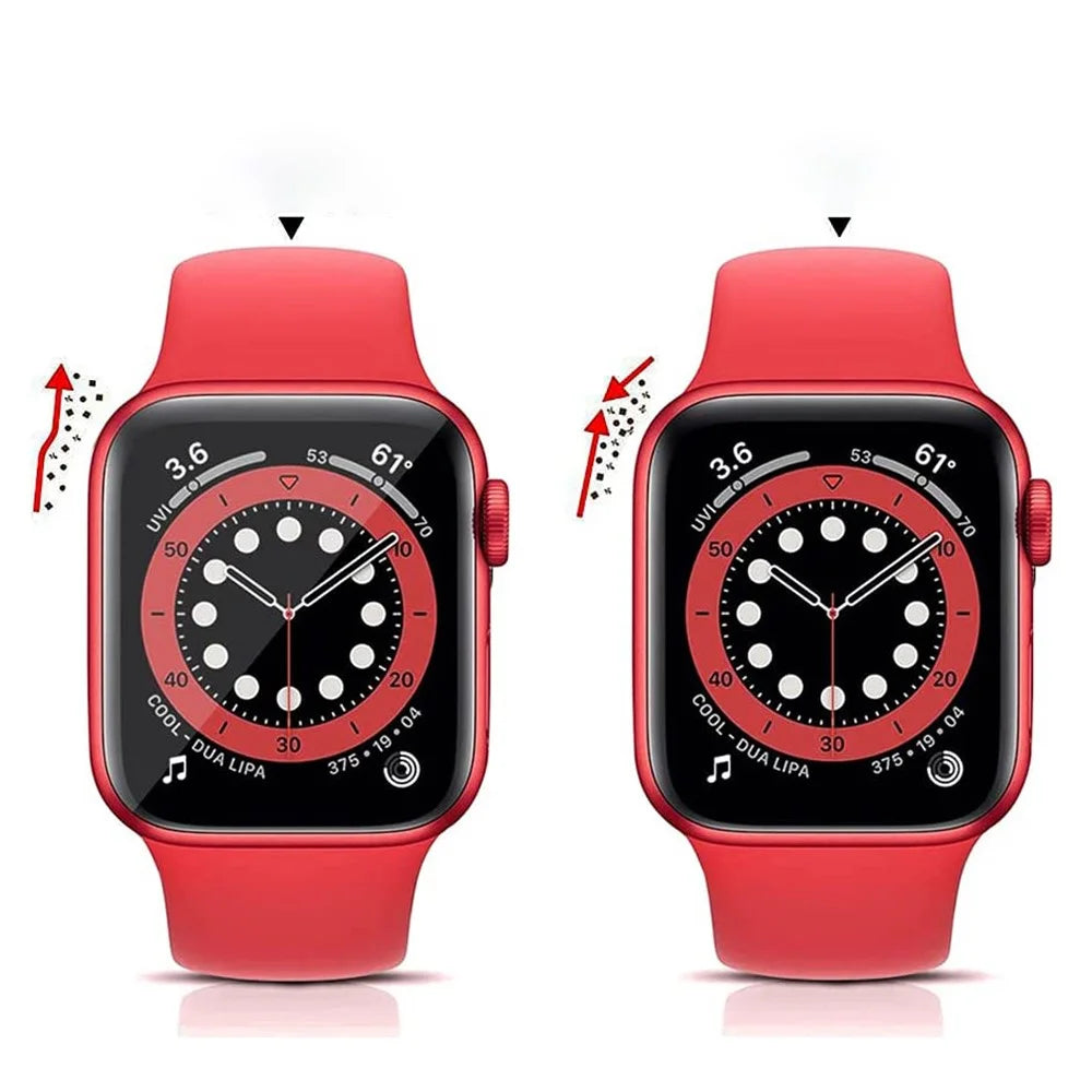 3D Curved Edge Full Glue Full Coverage Waterproof HD Tempered Glass Screen Protector for Apple Watch Series 7 41mm - 3