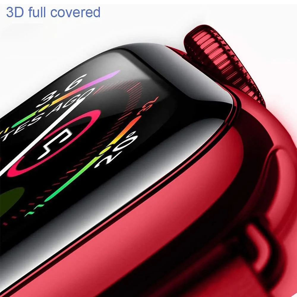 3D Curved Edge Full Glue Full Coverage Waterproof HD Tempered Glass Screen Protector for Apple Watch Series 7 41mm - 4