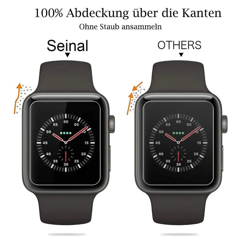 For Apple Watch SE3 / SE2 / SE1 / 6 / 5 / 4 40mm Tempered Glass Screen Protector HD Clear Full Glue Full Coverage Anti-explosion 3D Curved Screen Cover - 6