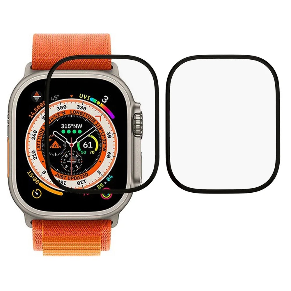 2Pcs / Pack Anti-Scratch Screen Protector for Apple Watch Ultra 3 / Ultra 2 / Ultra 49mm Full Coverage Soft PMMA 3D Curved HD Watch Screen Film - 1