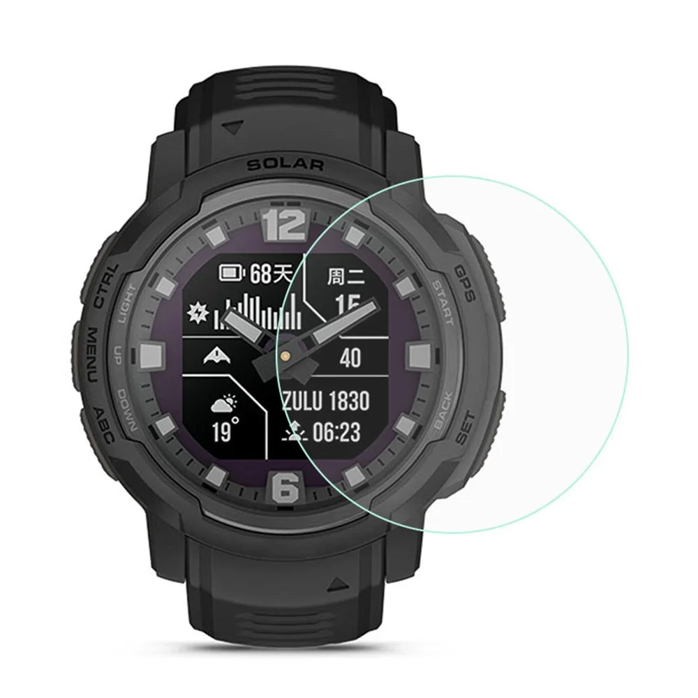For Garmin Instinct Crossover D34mm Ultra Clear Screen Protector Explosion-proof Anti-abrasion Soft TPU Screen Film - 1