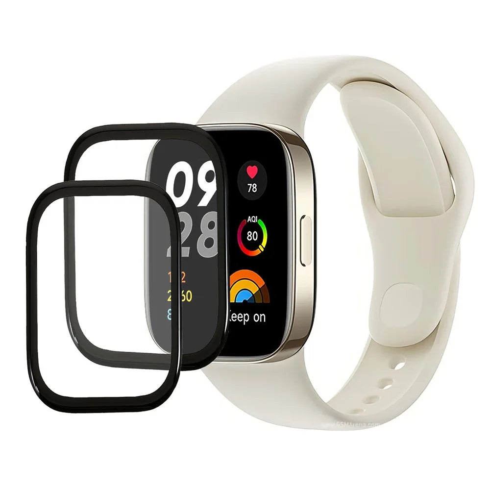 2Pcs / Pack Anti-Scratch Screen Protector for Xiaomi Redmi Watch 3, 3D Curved Ultra Clear PMMA Watch Film - 1